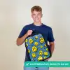 Smiley - Geel - Blauw Rugzak - Zwart middel -sfeer7_NL