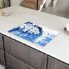 Dorp - Rotswand - Roeiboot - Water Inductie beschermer vinyl 3mm klein -sfeer8