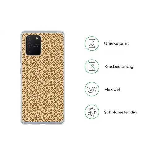 Luipaard - Bruin - Patroon Telefoonhoesje Samsung Galaxy S10 Lite klein 364 -specsS10Lite