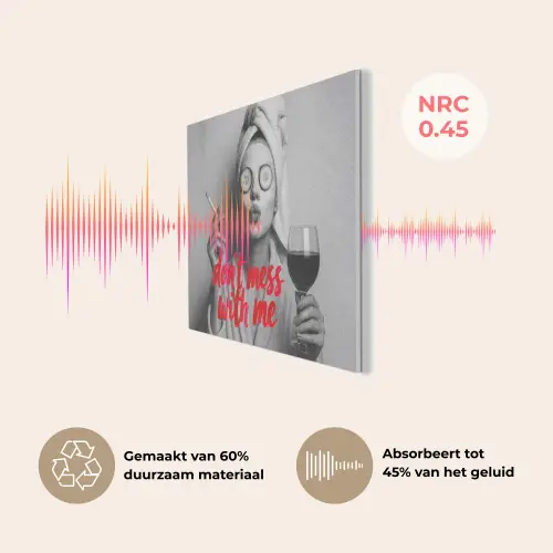 Don't mess with me - Wijn - Vrouw - Sigaret PET vilt klein -USP_NL