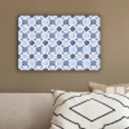 Patroon - Tegel - Blauw canvas 2cm klein 34 -sfeer3