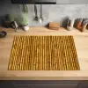 Bamboe - Stokken - Bruin Inductie beschermer vinyl 3mm klein 276 -sfeer5