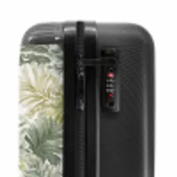 Bladeren - Botanisch - Groen NBS - Handbagage koffer - Volwassenen Unisex middel -slot