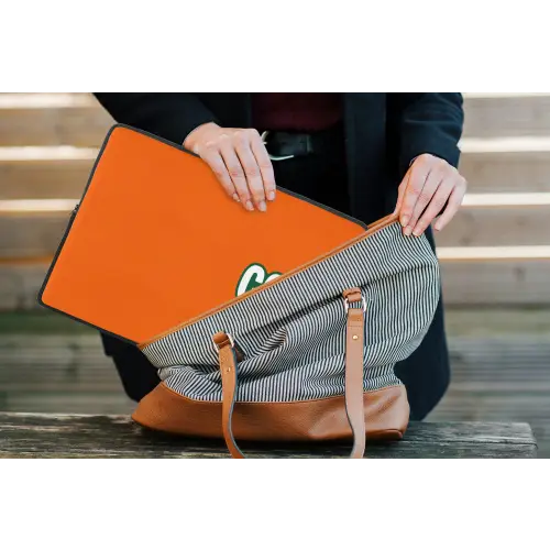 Cool - Oranje - Groen laptophoes neopreen klein -tas