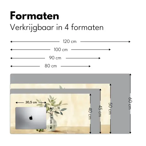 Vaas - Keramiek - Olijftakken Muismat XXL klein -sfeer5
