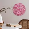 Roze - Schuim - Bubbels Akoestische PET Vilt - Rond klein -sfeer3