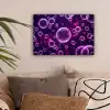 Paars - Bubbels - Schuim canvas 2cm klein -sfeer1