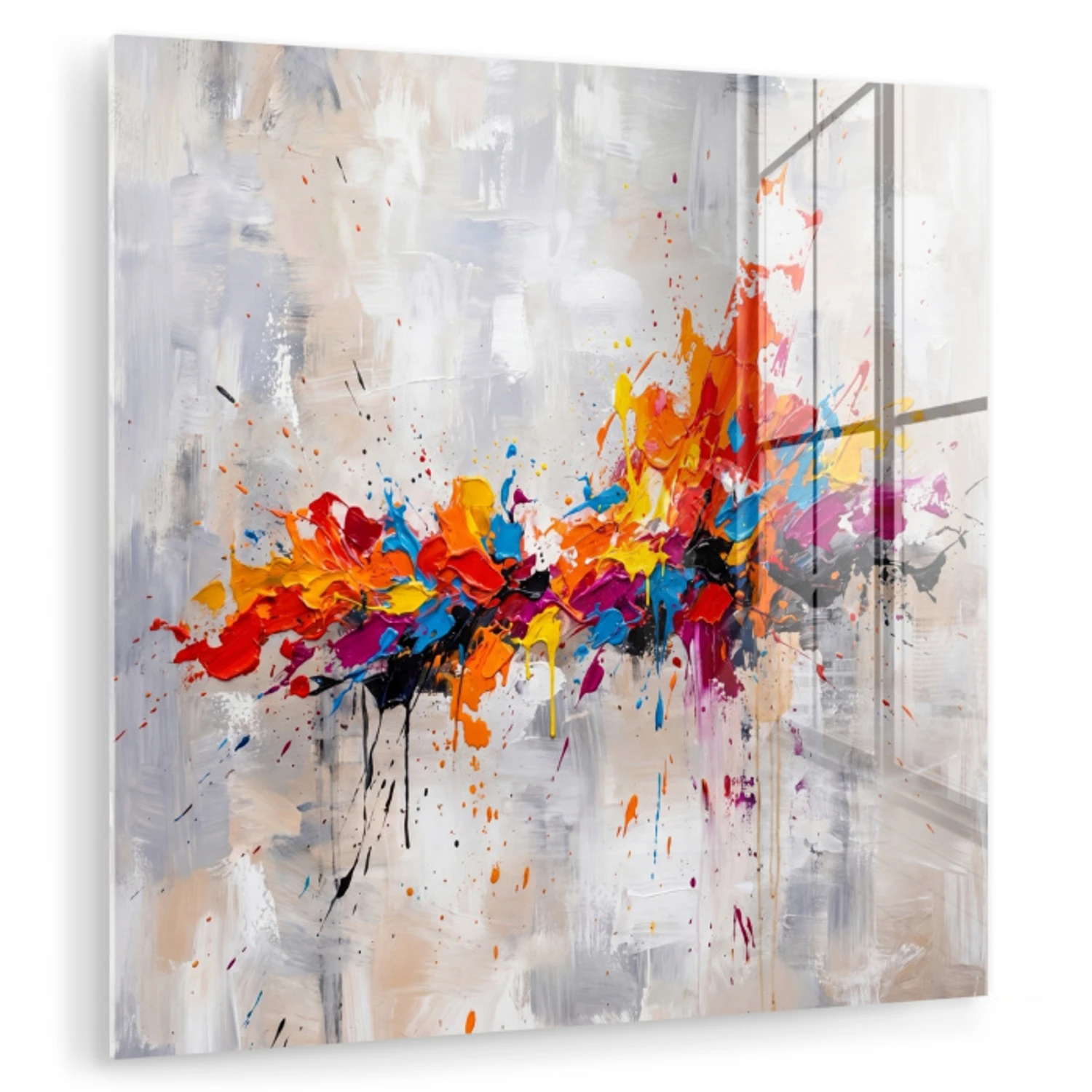 Abstract - Schilderij - Kleurrijk - Dynamisch plexiglas 5mm klein -zzzproduct_nieuw
