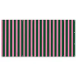 Verticale strepen - Groen - Roze Balkonbeschermer Duitsland klein 596 -zz_3d