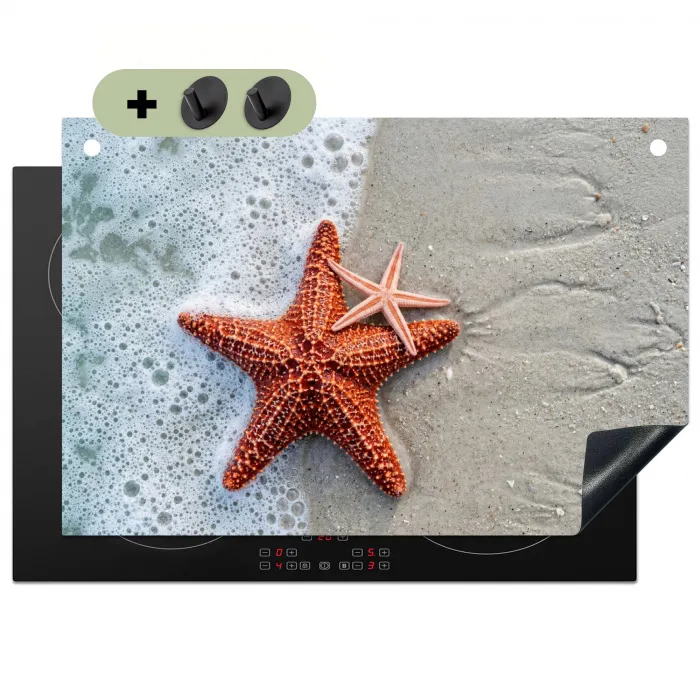 Zeester - Strand - Zee Inductie beschemer met haakjes klein -3d