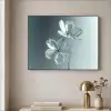 Kristal - Bloemen - Grijs Textielframe - compleet frame klein -sfeer2