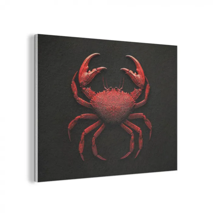 Krab - Rood - Vissen - Schaaldieren PET vilt klein -3d