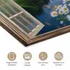 Doorkijk - Landschap - Raam - Water - Zonsondergang poster papier klein -closeup_NL