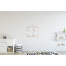 Klassiek - Marmer - Grijs textielposter latten blank klein 122 -kinderkamer