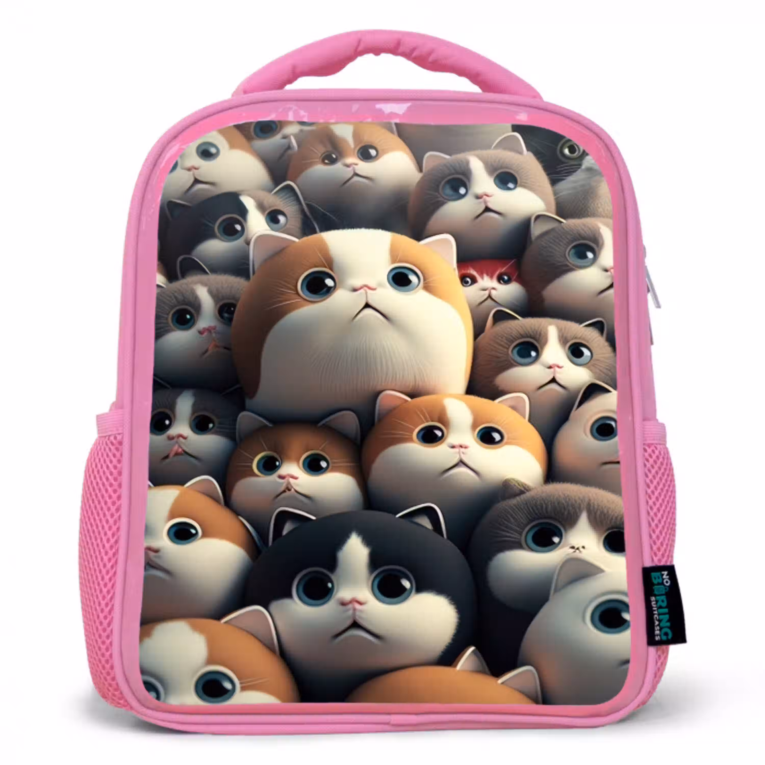 Lapjes Katjes Kinderrugzak - Roze middel -3d