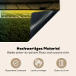 Voetbal - Stadion - Nacht - Modern Inductie beschemer met haakjes klein -ky-onderkant-de
