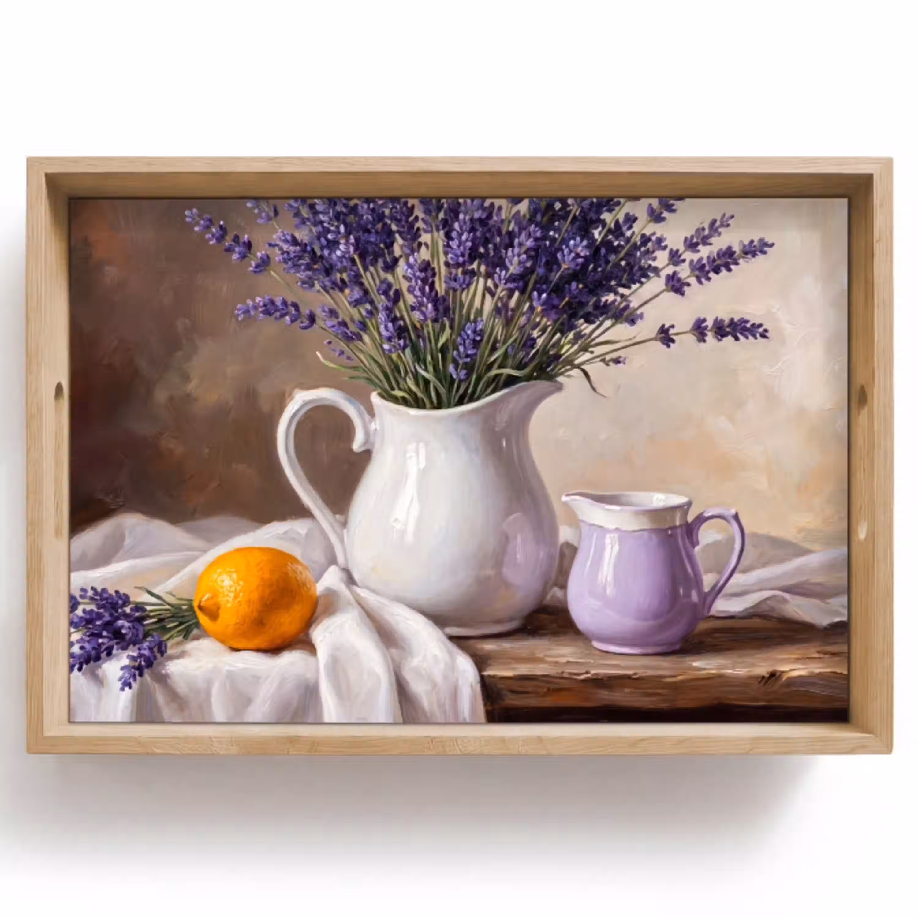 Bloemen - Stilleven - Paars Dienblad Rechthoek middel -z3d_shopping