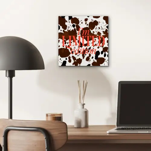 Koeienprint - Limited edition - Rood aluminium wit klein -sfeer5