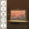 Zee - Boot - Wolken - Oranje Light Box met kabel (Tafellamp) klein -USP_websiteoverzichtNL