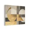 Abstract - Goud - Grijs - Vormen - Geometrisch PET vilt klein -3d