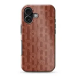Abstract - Textuur - Bruin Toughcase MagSafe Apple iPhone 17 klein 1017 -3d