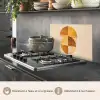 Cirkels - Geel - Minimalistisch keuken achterwand spatscherm klein -usp_FR