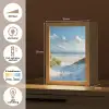 Duinen - Zomer - Zon - Landschap - Zee Light Box met kabel (Tafellamp) klein -USP_NL
