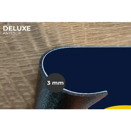 Think big - Blauw - Geel Placemat vinyl groot -closeup