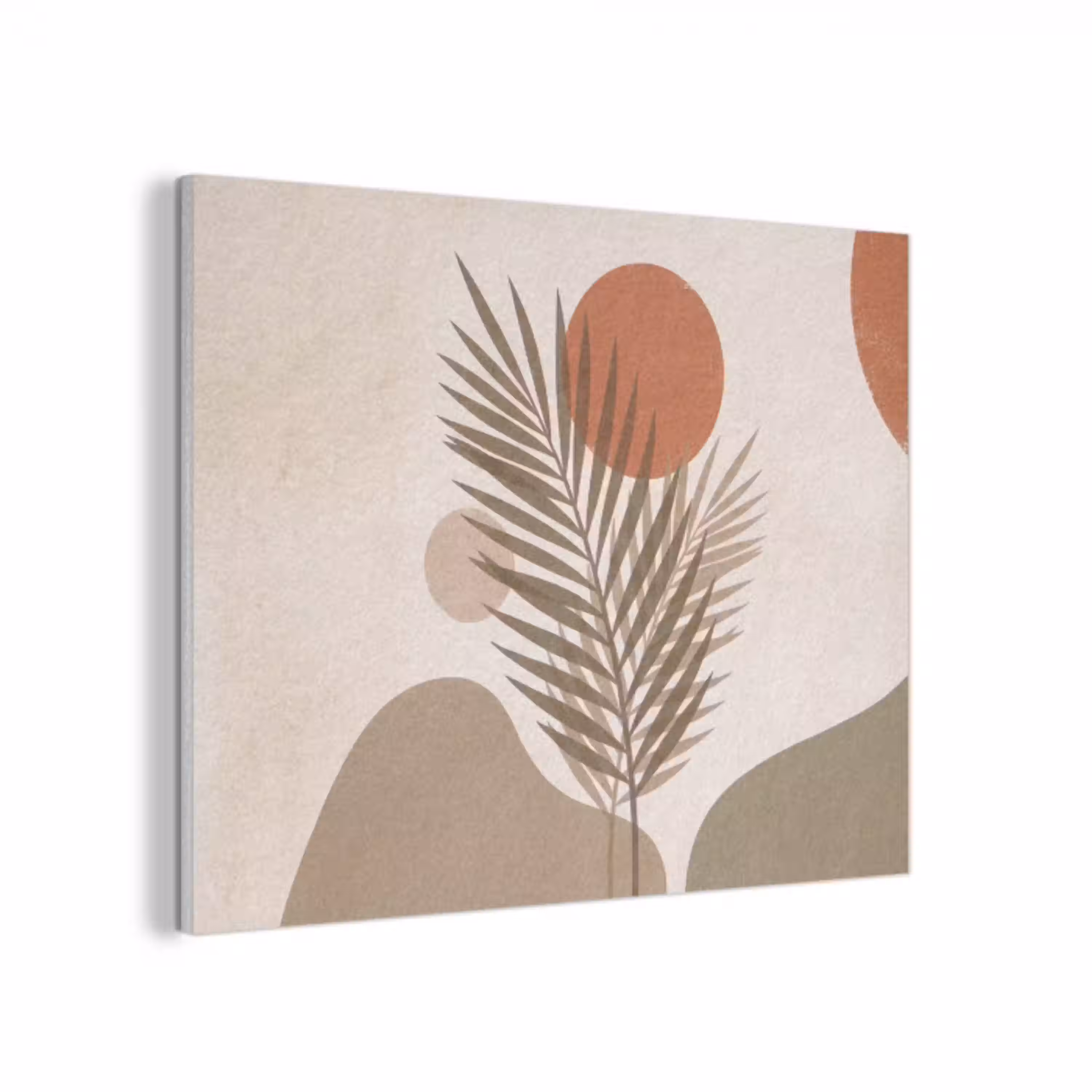 Planten - Bladeren - Abstract - Modern - Beige PET vilt klein -3d