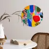 Stippen - Vormen - Modern - Kleuren Wandcirkel plexiglas klein -sfeer4