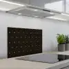 Goud - Illusie - Patroon keuken achterwand spatscherm klein 900 -3d_schuin