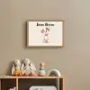 Hond - Pup - Beige - Stippen Light Box met batterij (Wandlamp kind) middel -sfeer2_kind