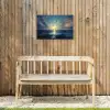 Meeuwen - Zee - Wolken -Blauw Tuinposter op houten frame 2 cm dik klein -sfeer4