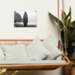 Surfplank - Zand - Zee tuinposter los doek klein -sfeer7