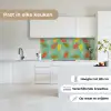 Bladeren - Herfst - Vintage - Pastel - Patroon keuken achterwand 2 middel 871 -sfeer4_NL