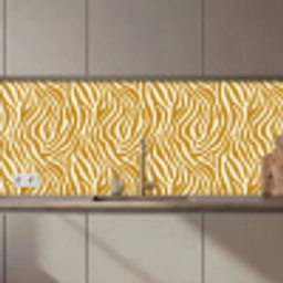 Zebra - Klassiek - Oker - Geel keuken achterwand 2 middel 871 zz_3dshopping