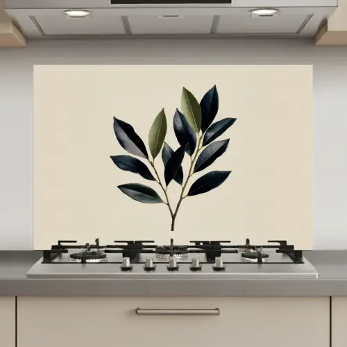 Ovaal - Olijfgroen - Simpel keuken achterwand spatscherm klein -3d_website