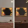 Fastfood - Graffiti - Hamburger - Eten - Modern Light Box met batterij (Wandlamp) middel -sfeer3