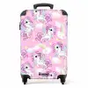 Vrolijke Eenhoorn Parade NBS - Handbagage koffer - Kinderen Unisex middel -productfoto_recht
