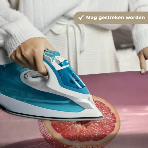 Grapefruit - Roze - Disco - Shiny Wandkleed katoen klein -sfeer9