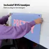 Pretty - Roze - Blauw - Golvend Inductie beschemer met haakjes klein -ky-ophangen-nl