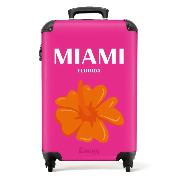 Summer destinations - Miami Florida NBS - Handbagage koffer - Kinderen Unisex middel -productfoto_recht