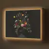 Klassiek - Vaas - Boeket - Bloemen Light Box met batterij (Wandlamp) middel -z3d_website