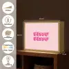 Bisou - Roze - Dikke letters Light Box met batterij (Wandlamp) middel -USP_websiteoverzichtNL