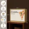 Pizza - Kaas - Pepperoni Light Box met batterij (Wandlamp) middel -USP_websiteoverzichtNL