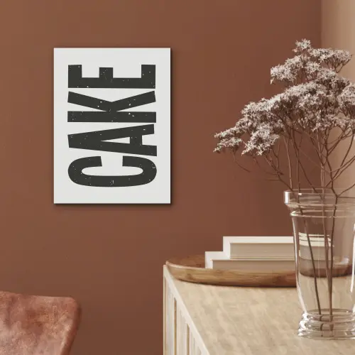 Zwart - Cake - Eten - Decoratie PET vilt klein -sfeer4