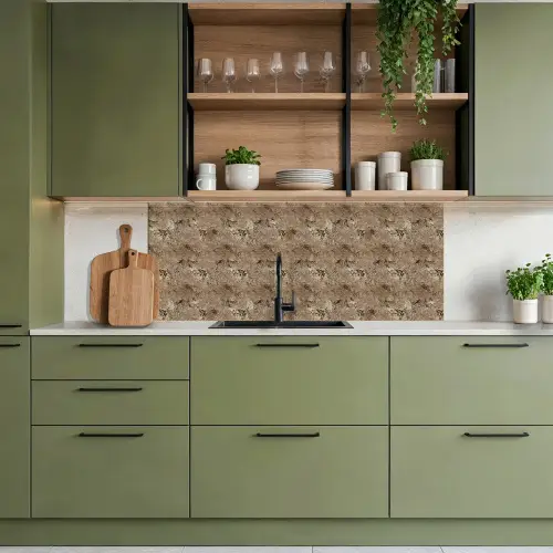Beige - Graniet - Ruw keuken achterwand 2 middel 871 -sfeer3