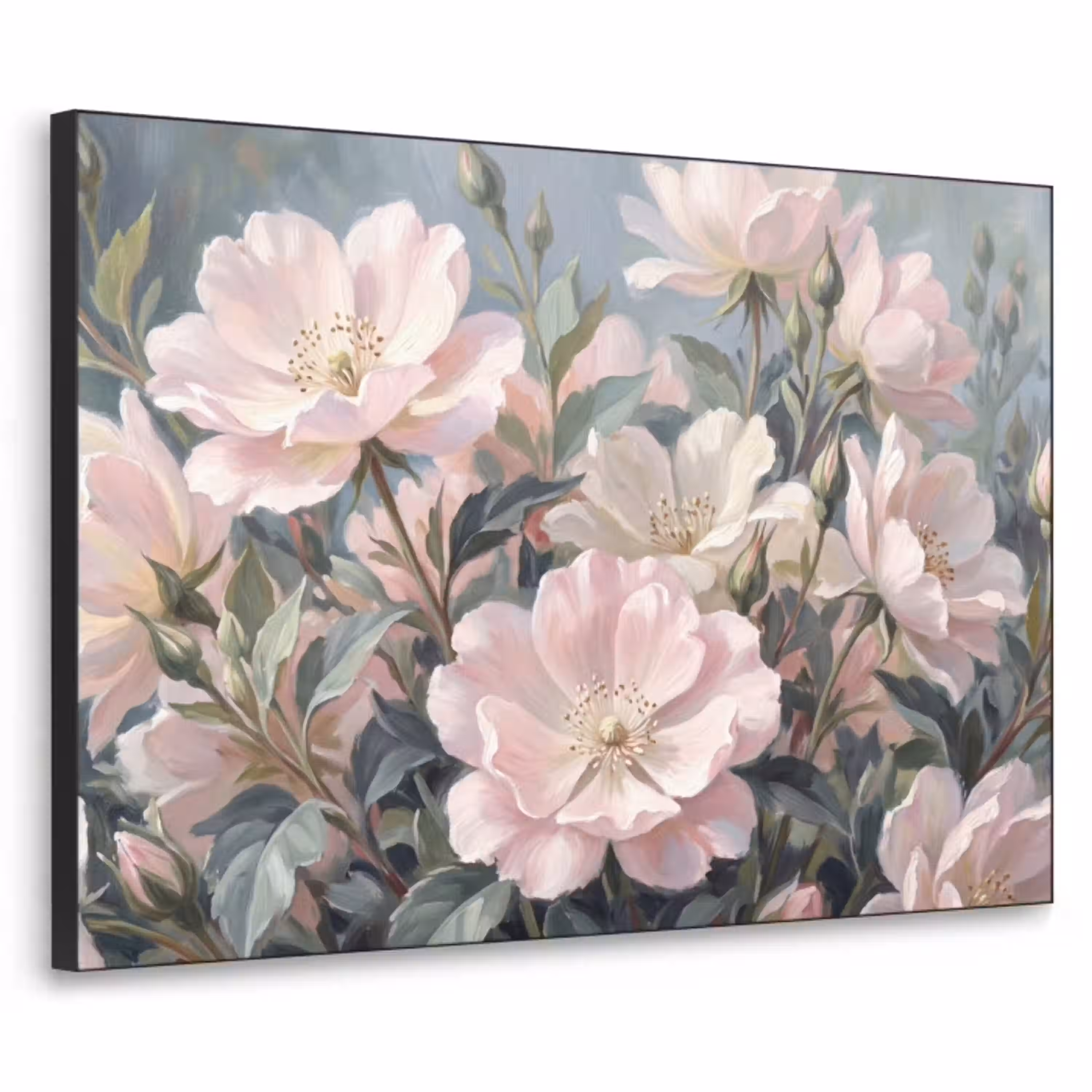 Rozen - Illustratie - Roze Textielframe zwart klein -3d