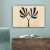 Bladeren - Gestreept - Stengel - Beige canvas 2cm klein -sfeer4