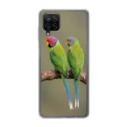 Papagaai - Tak - Natuur - Kleurrijk Telefoonhoesje Samsung Galaxy A12 klein -3d